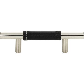 Atlas Homewares Zanzibar Black Leather Cabinet Pullimage