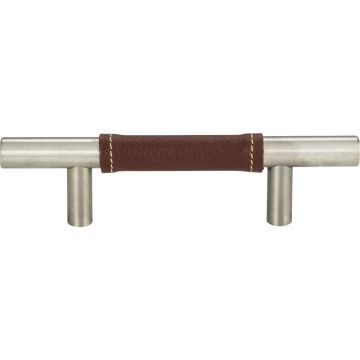 Atlas Homewares Zanzibar Brown Leather Cabinet Pullimage