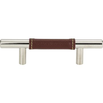 Atlas Homewares Zanzibar Brown Leather Cabinet Pullimage