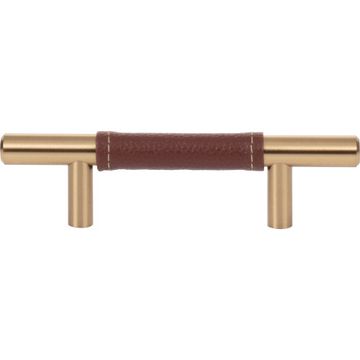 Atlas Homewares Zanzibar Brown Leather Cabinet Pullimage