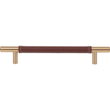 Atlas Homewares Zanzibar Brown Leather Cabinet Pullimage