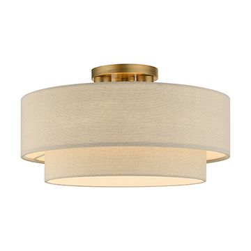 Livex Lighting Bellingham Large Semi Flush Ceiling Lightimage