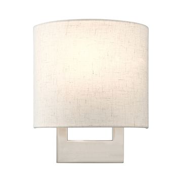 Livex Lighting Petite ADA Wall Sconce - Oatmeal Shadeimage
