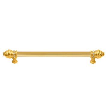 Carpe Diem Cache Reeded Pull with Clear Swarovski Crystalsimage