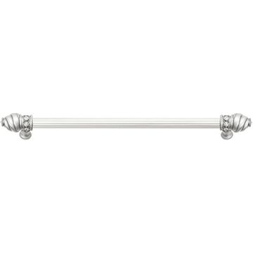 Carpe Diem Cache Reeded Pull with Clear Swarovski Crystalsimage