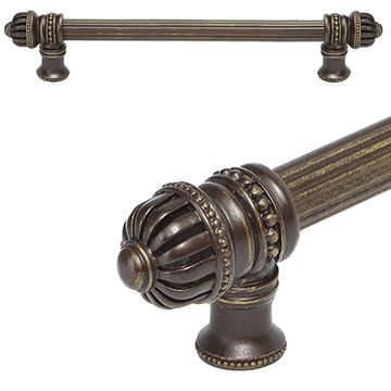 Carpe Diem Cricket Cage Reeded Pull - Large Finialimage
