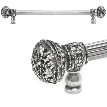 Carpe Diem Juliane Grace Reeded Pull with Clear Swarovski Crystalsimage