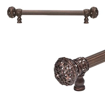 Carpe Diem Juliane Grace Reeded Pull with Clear Swarovski Crystalsimage