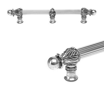 Carpe Diem Acanthus Romanesque Reeded Cabinet Pull - Center Braceimage