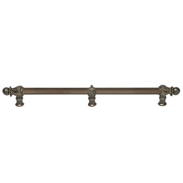 Carpe Diem Acanthus Romanesque Reeded Cabinet Pull - Center Braceimage