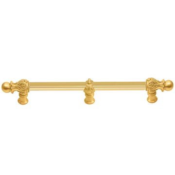 Carpe Diem Acanthus Romanesque Reeded Cabinet Pull - Center Braceimage