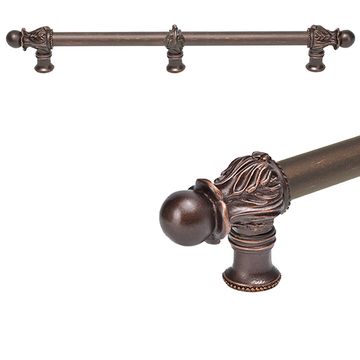 Carpe Diem Acanthus Romanesque Smooth Cabinet Pull - Center Braceimage