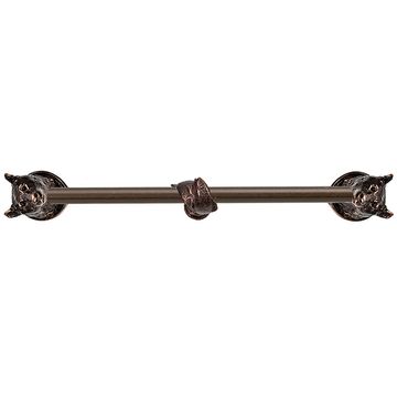 Carpe Diem Bear Smooth Long Cabinet Pull with Fish Center Braceimage