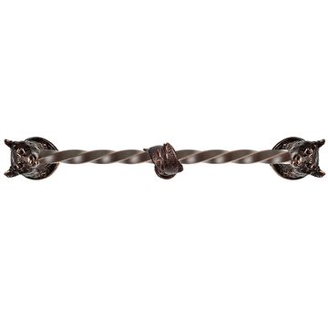 Carpe Diem Bear Twist Long Cabinet Pull with Fish Center Braceimage