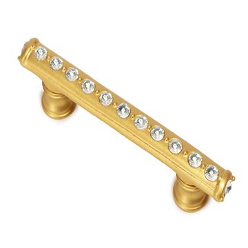 Carpe Diem Cache Flared Foot Cabinet Pull - Clear Swarovski Crystalsimage