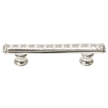 Carpe Diem Cache Flared Foot Cabinet Pull - Clear Swarovski Crystalsimage
