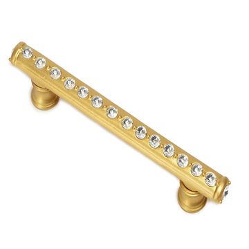 Carpe Diem Cache Flared Foot Cabinet Pull - Clear Swarovski Crystalsimage