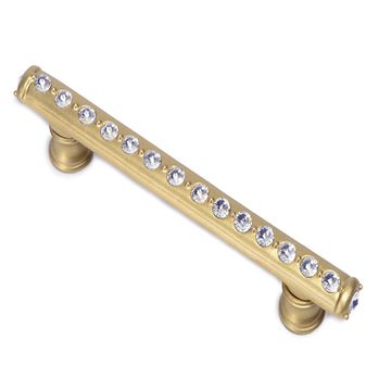 Carpe Diem Cache Flared Foot Cabinet Pull - Clear Swarovski Crystalsimage