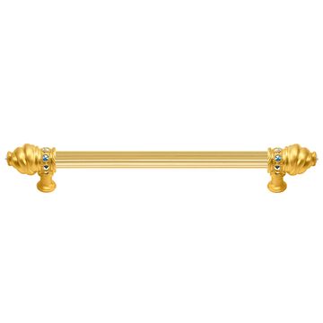 Carpe Diem Cache Reeded Pull with Aurore Boreale Swarovski Crystalsimage