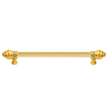 Carpe Diem Cache Reeded Pull with Aurore Boreale Swarovski Crystalsimage