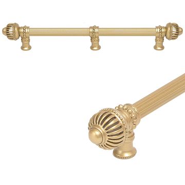 Carpe Diem Cricket Cage Large Finial Reeded Center Pull with Braceimage