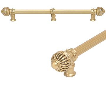 Carpe Diem Cricket Cage Large Finial Reeded Center Pull with Braceimage