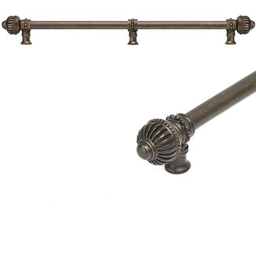 Carpe Diem Cricket Cage Large Finial Smooth Center Pull with Braceimage