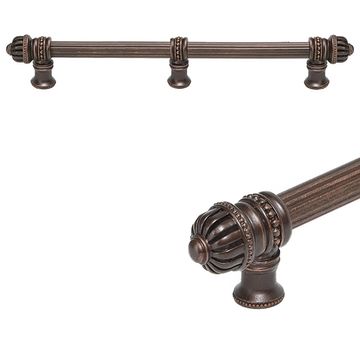 Carpe Diem Cricket Cage Small Finial Reeded Center Pull with Braceimage