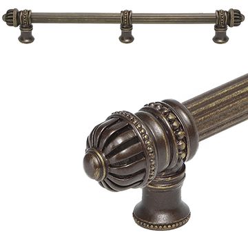 Carpe Diem Cricket Cage Small Finial Reeded Center Pull with Braceimage