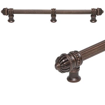 Carpe Diem Cricket Cage Small Finial Reeded Center Pull with Braceimage