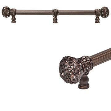 Carpe Diem Juliane Grace Reed Large Finial Pull - Clear Swarovskiimage