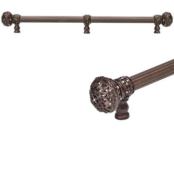 Carpe Diem Juliane Grace Reed Large Finial Pull - Clear Swarovskiimage