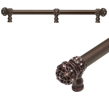 Carpe Diem Juliane Grace Small Finial Cabinet Pull - Clear Swarovskiimage