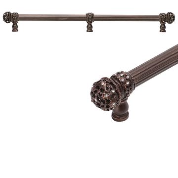 Carpe Diem Juliane Grace Small Finial Reed Pull - Clear Swarovskiimage