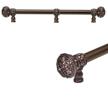 Carpe Diem Juliane Grace Smooth Large Finial Pull - Clear Swarovskiimage