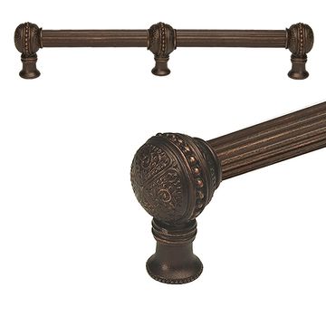 Carpe Diem Millennium Large Reeded Cabinet Pull with Center Braceimage