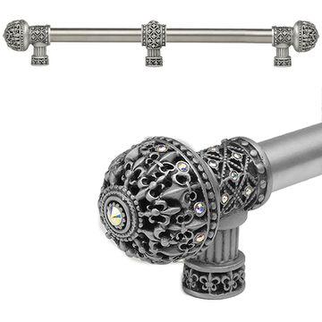 Carpe Diem Versailles Center Brace Smooth Large Finial Pull - Auroreimage