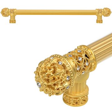 Carpe Diem Versailles Fleur De Lys Reeded Small Finial Pull - Clearimage