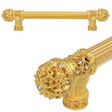 Carpe Diem Versailles Fleur De Lys Reeded Small Finial Pull - Clearimage