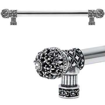Carpe Diem Versailles Fleur De Lys Smooth Small Finial Pull - Clearimage
