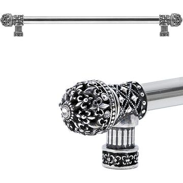 Carpe Diem Versailles Fleur De Lys Smooth Small Finial Pull - Clearimage