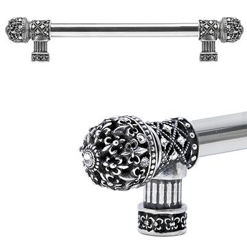 Carpe Diem Versailles Fleur De Lys Smooth Small Finial Pull - Clearimage