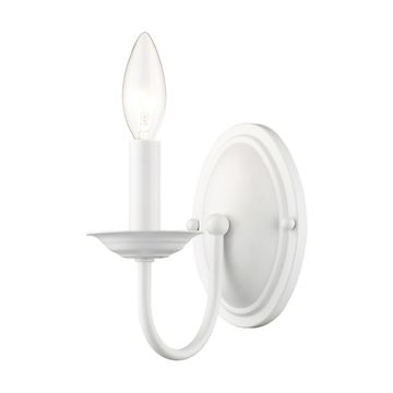 Livex Lighting Home Basics 1-Light Single Wall Sconceimage
