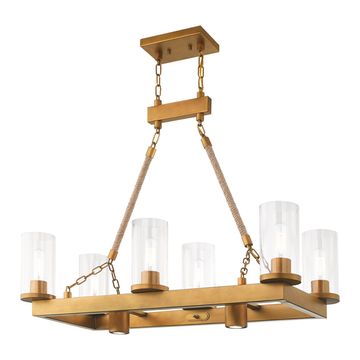 Livex Lighting Metuchen 8-Light Linear Chandelierimage