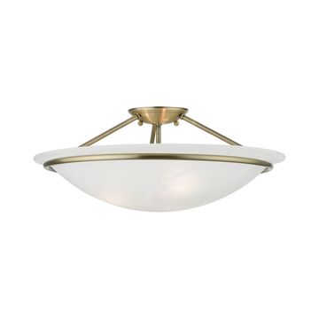 Livex Lighting Newburgh 3-Light Large Semi-Flush Ceiling Lightimage