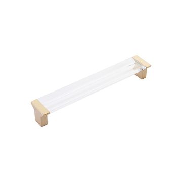 Schaub Positano Clear Satin Brass Cabinet Pullimage