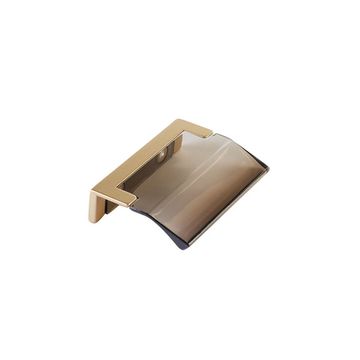 Schaub Positano Satin Brass Smoke Edge Cabinet Pullimage