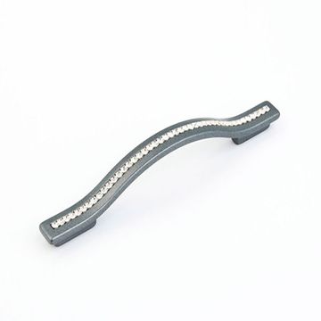 Schaub Skyevale Arched Cabinet Pull With Crystalsimage