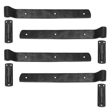 Seaside Shutter 10 Inch Brass Arch Strap With Pintleimage