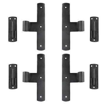 Seaside Shutter Brass Arch T-Hinge Strap With Pintleimage